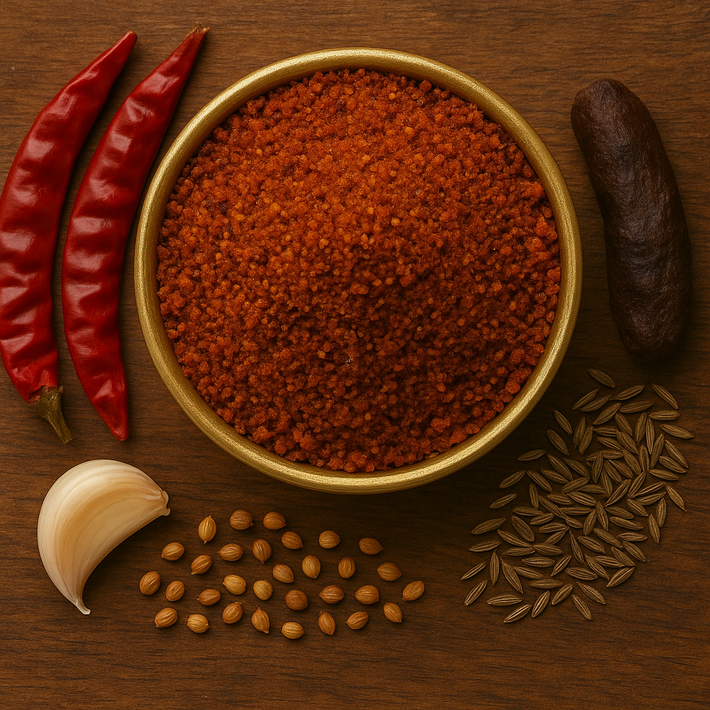 Nalla Karam – Andhra Spicy & Tangy Black Chili Blend