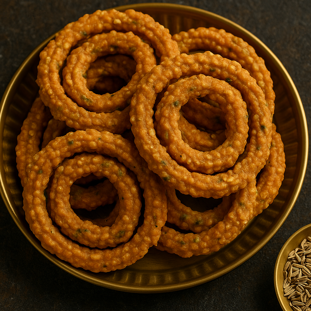 Pachi Karam Sakinalu – Spicy Traditional Rice Flour Spirals