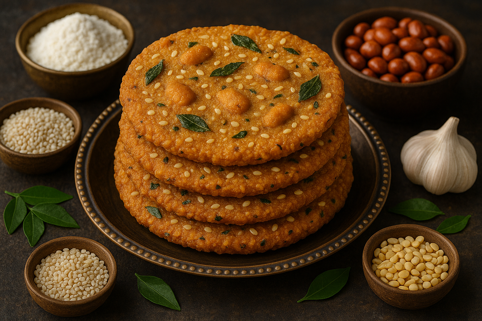 Palli Garelu – Traditional Peanut Rice Flour Crisps